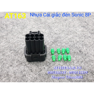 Nhựa Cái 8 Lô 8P Giắc Đèn Sonic , Giắc Smarkey - AT163 ( Bịch 5 Cái)